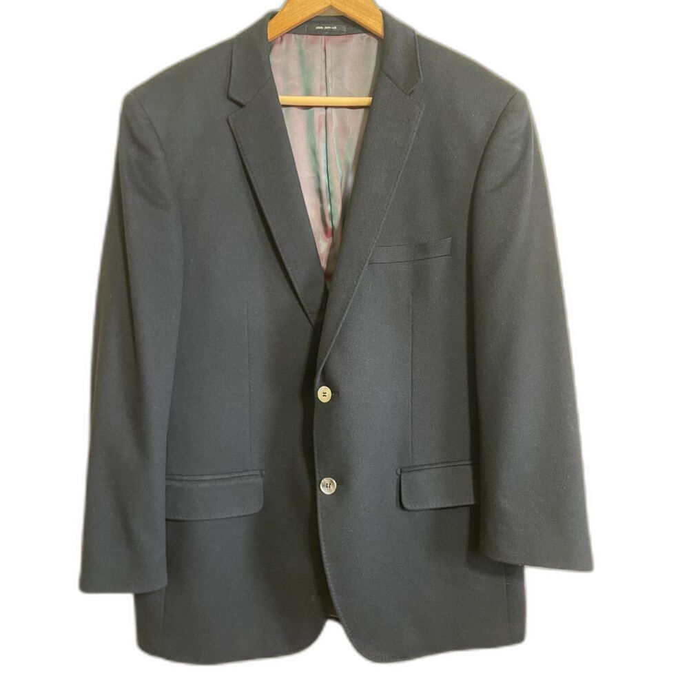 Andrea Castaldi Collezione fabric by Loro Piana cashmere blazer jacket sz 54 XL